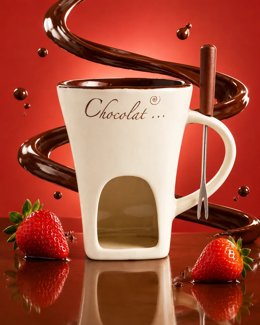 A studio photograph of the exact beige ceramic mini-pot mug from the reference, with its side handle